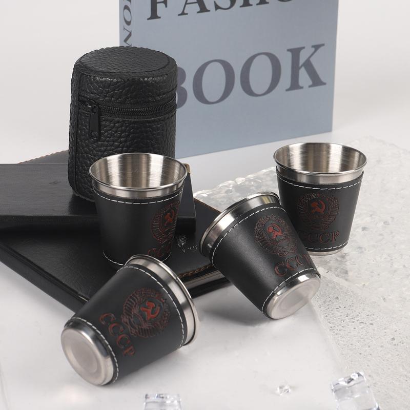4 szt./zestaw Kubki podróżne n – Whisky Beer And Wine recenzja i cena